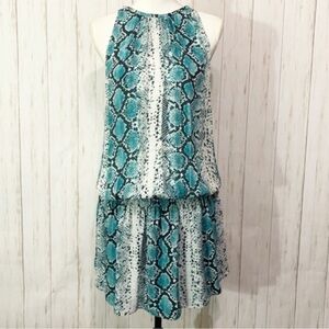 Ramy Brook Paris silk dress in snake print 🐍